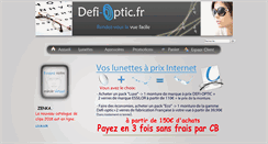 Desktop Screenshot of defi-optic.fr