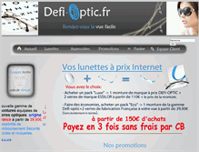 Tablet Screenshot of defi-optic.fr